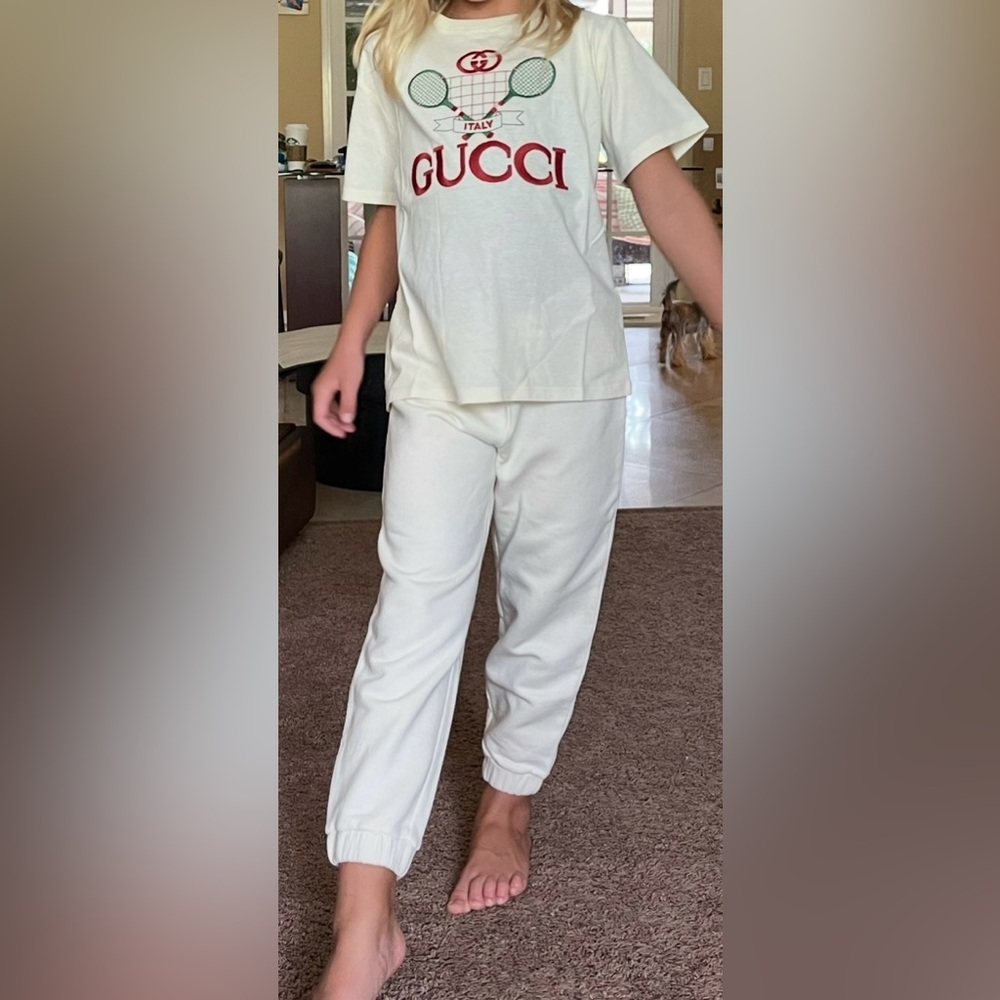 Gucci pants and T-shirt